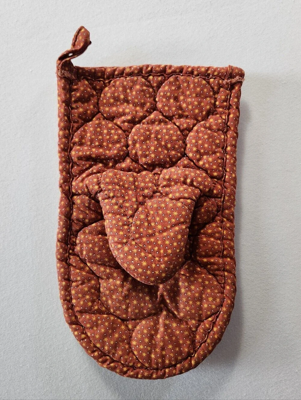 Vintage Mushroom Pot Holder / Oven Mit